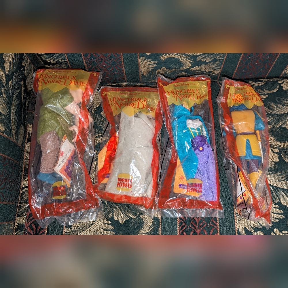 1996 Burger King set of 4 hunchback